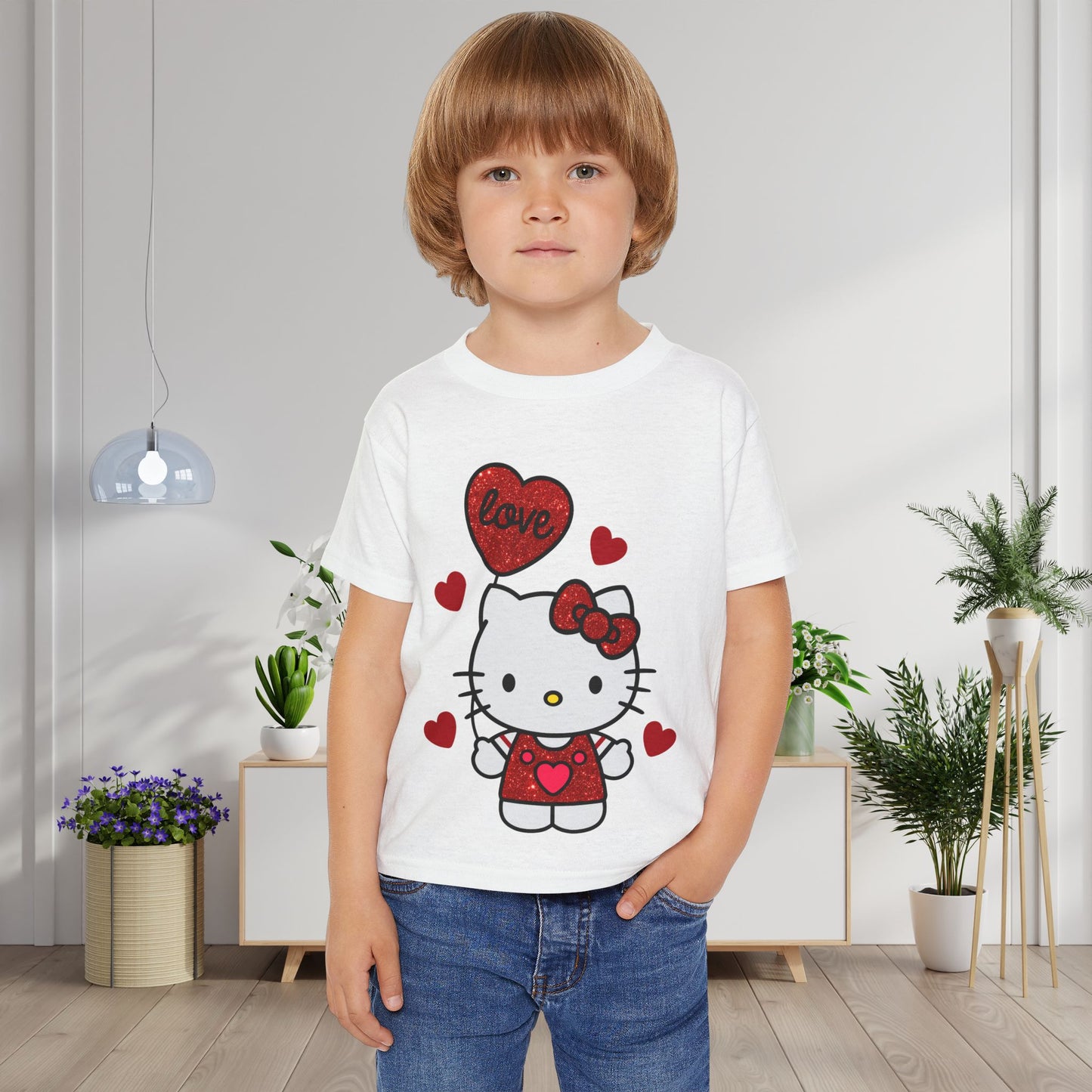 Valenting Hello Kitty Love Heavy Cotton™ Toddler T-shirt