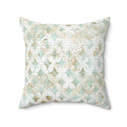 Faded Correspondence Throw Pillow