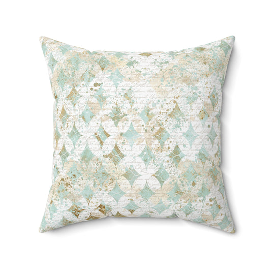 Faded Correspondence Throw Pillow