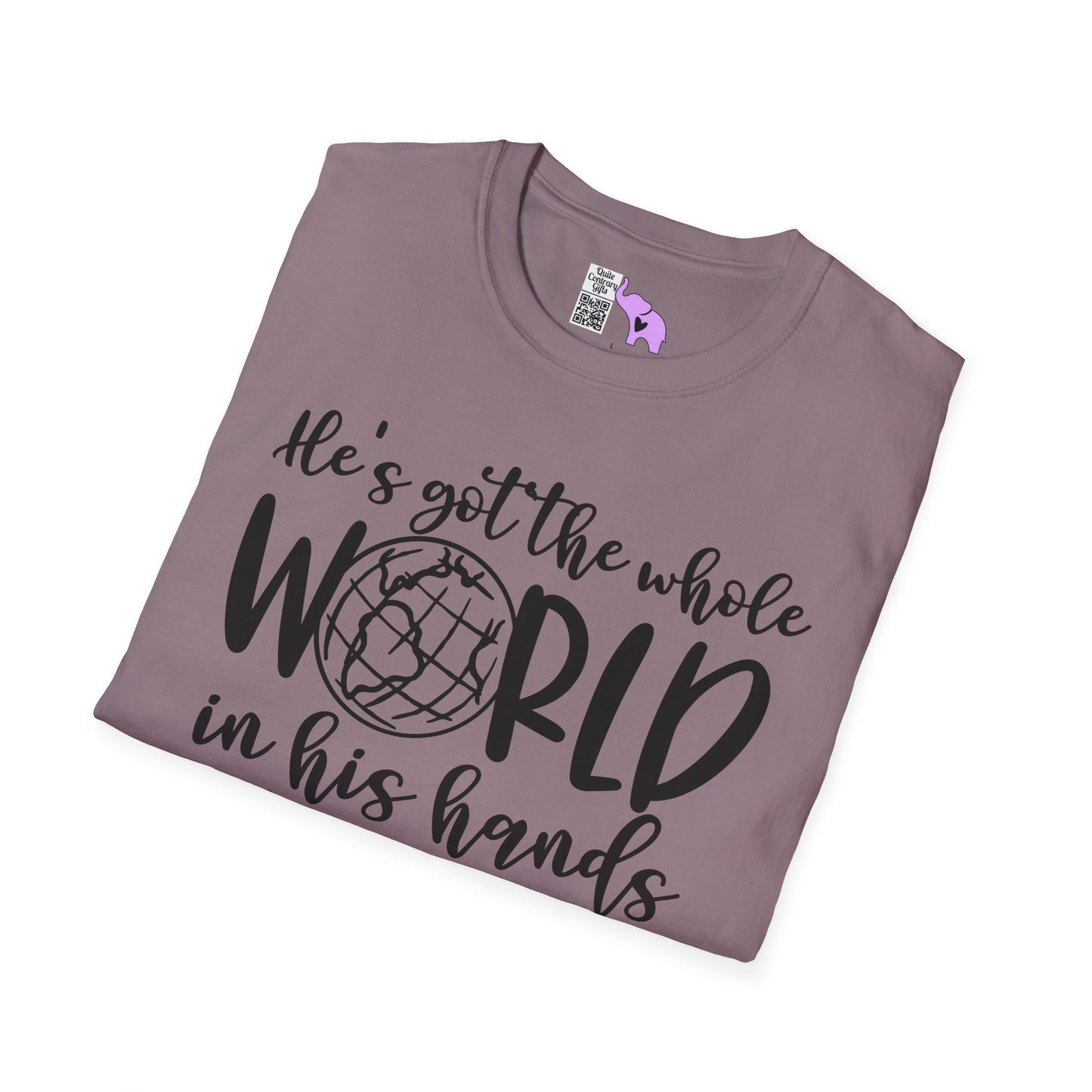 He's Got the Whole World in His Hands (2) Adult T-shirt
