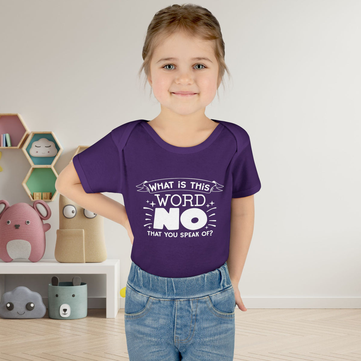 What Is This Word No That You Speak Of? Baby Rib Bodysuit