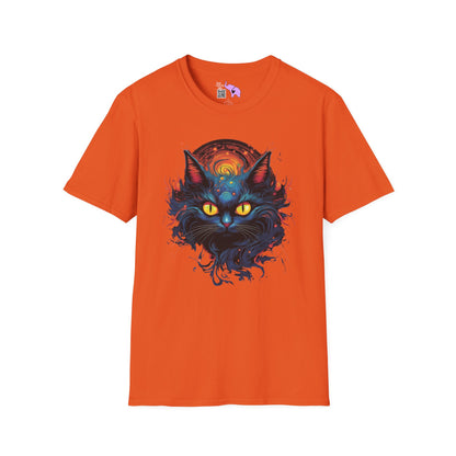 Creepy Black Cats 12 Adult T-shirt