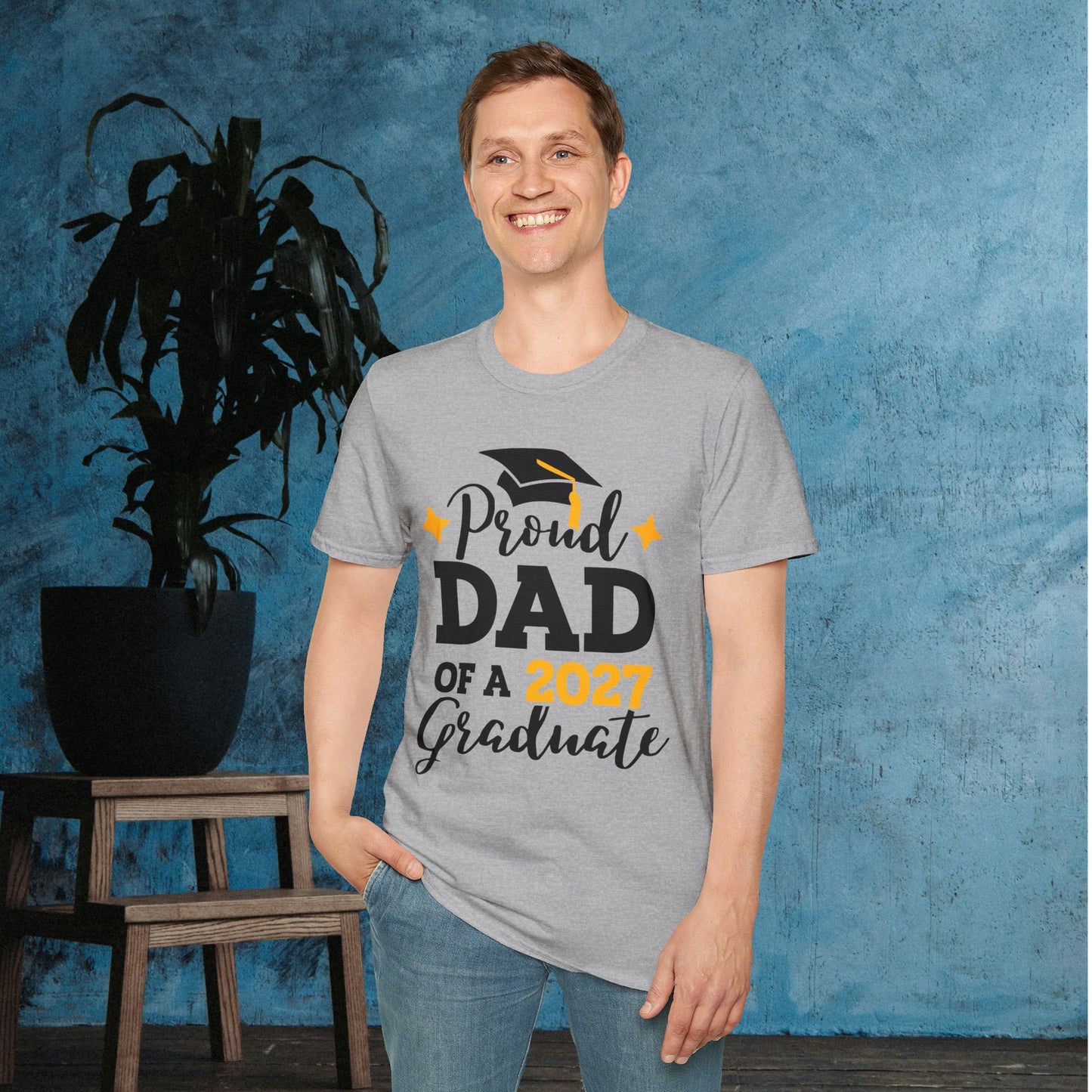 Proud Dad of a 2027 Graduate Adult T-shirt