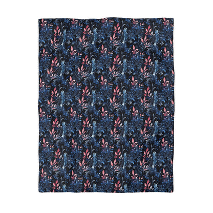 Dusky Floral Whispers Microfiber Duvet Cover