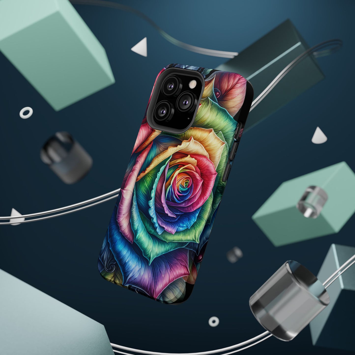 Colorful Rose MagSafe® Compatible Tough Case for iPhone