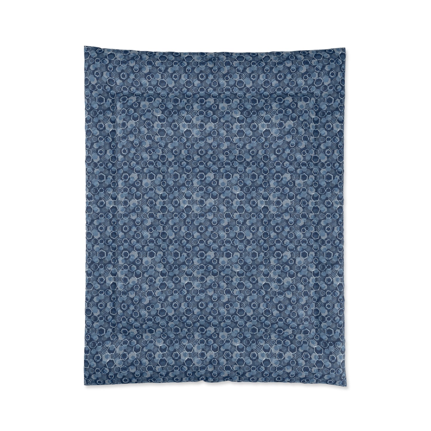 Blue Hexagons Comforter