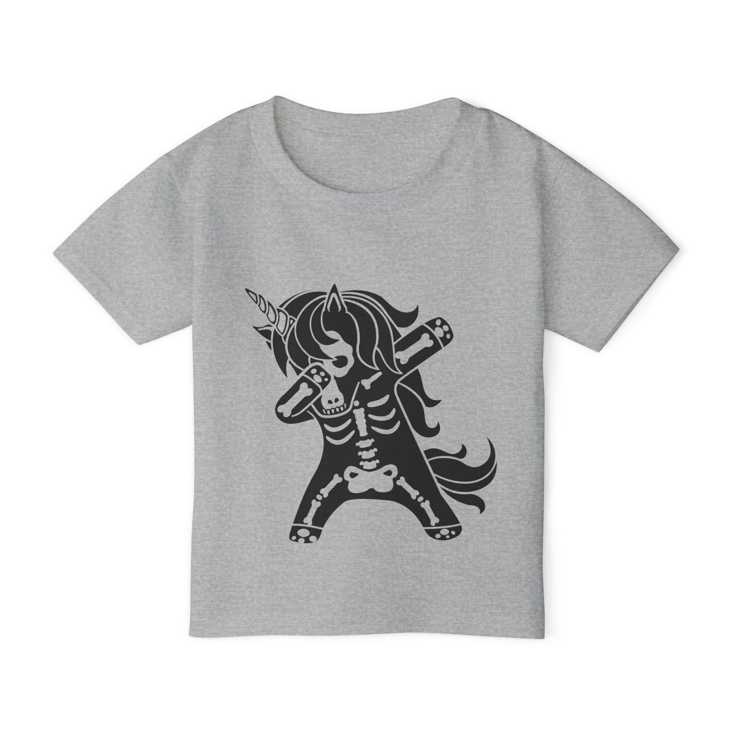 Dabbing Unicorn Skeleton Heavy Cotton™ Toddler T-shirt