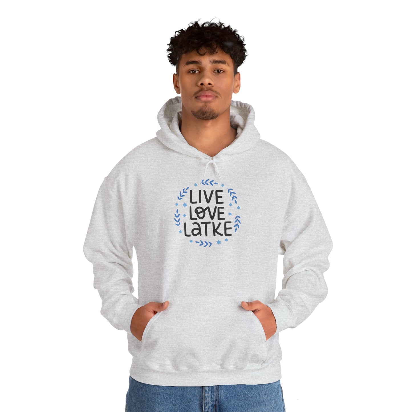 Hanukkah Live Love Latke Adult Heavy Blend™ Hooded Sweatshirt