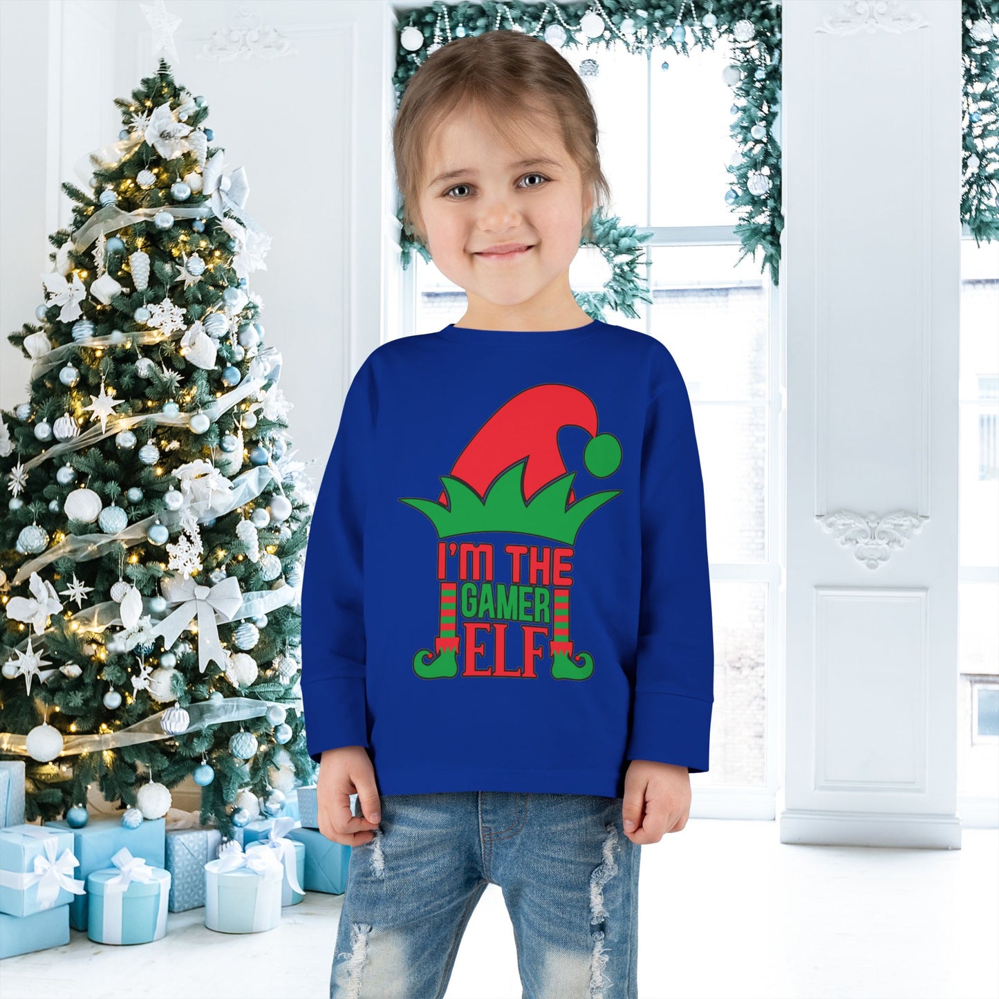 I'm The Gamer Elf Toddler Long Sleeve Tee