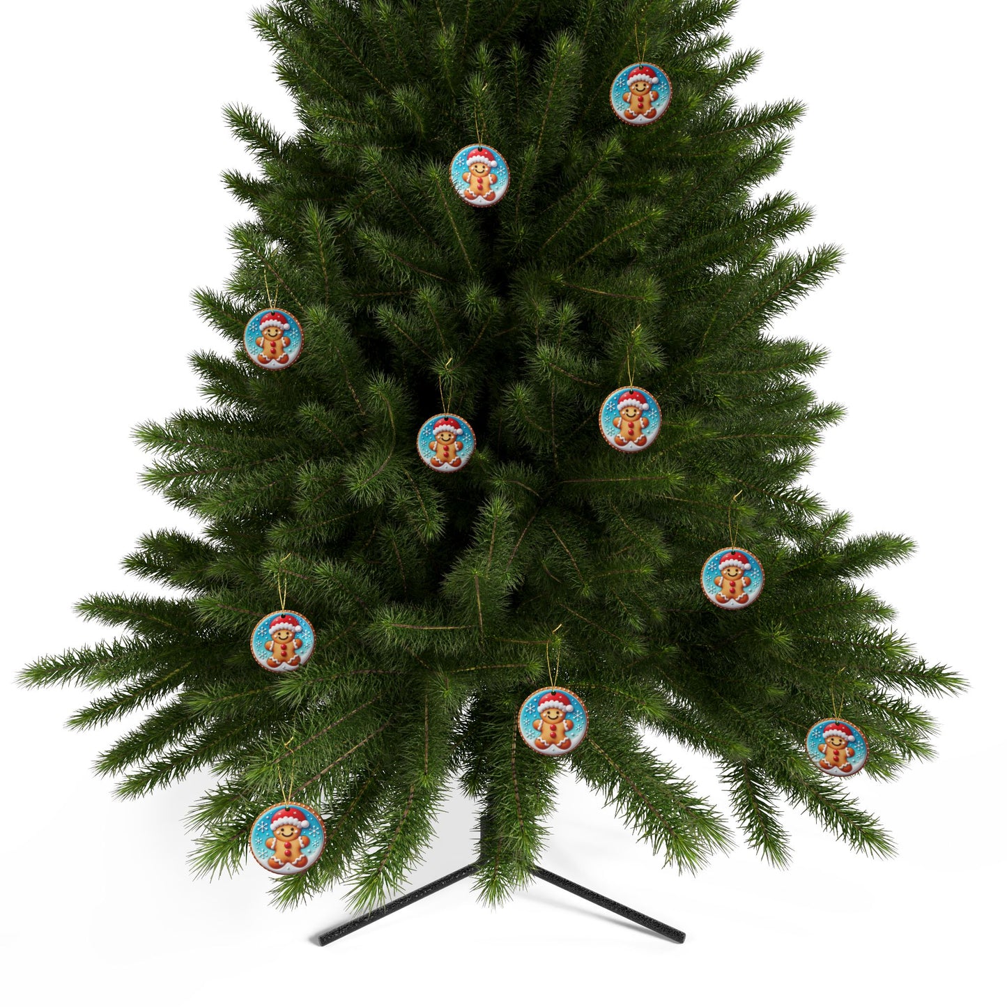 Jolly Gingerbread Ceramic Ornaments - Set (1-20 pcs)