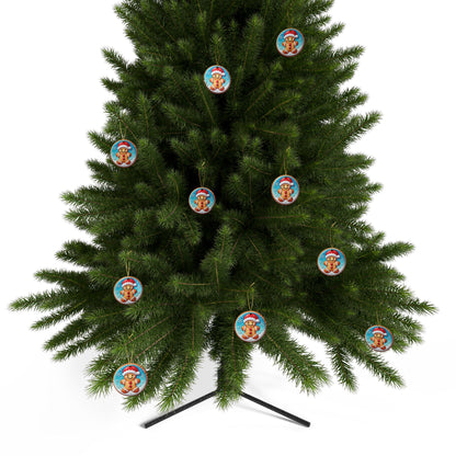 Jolly Gingerbread Ceramic Ornaments - Set (1-20 pcs)