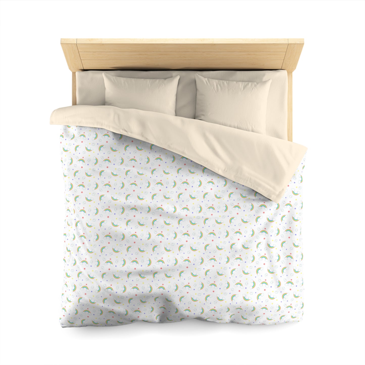 Rainbow Smiles & Stars Duvet Bedding Set