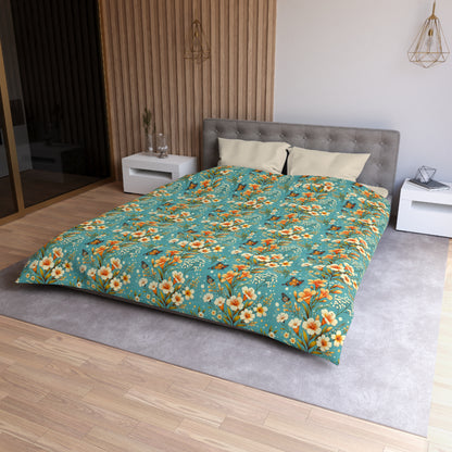 Petals & Wings Microfiber Duvet Cover