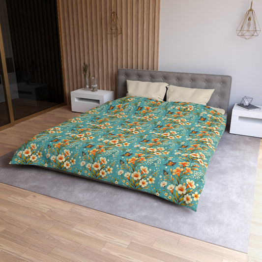 Petals & Wings Microfiber Duvet Cover