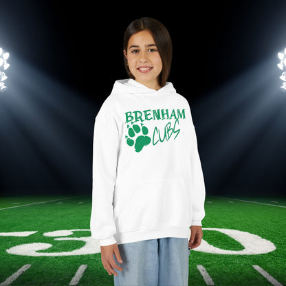 Brenham Cubs w/Claws Youth Heavy Blend Hoodie