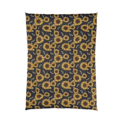 Sunflowers & Bees Comforter