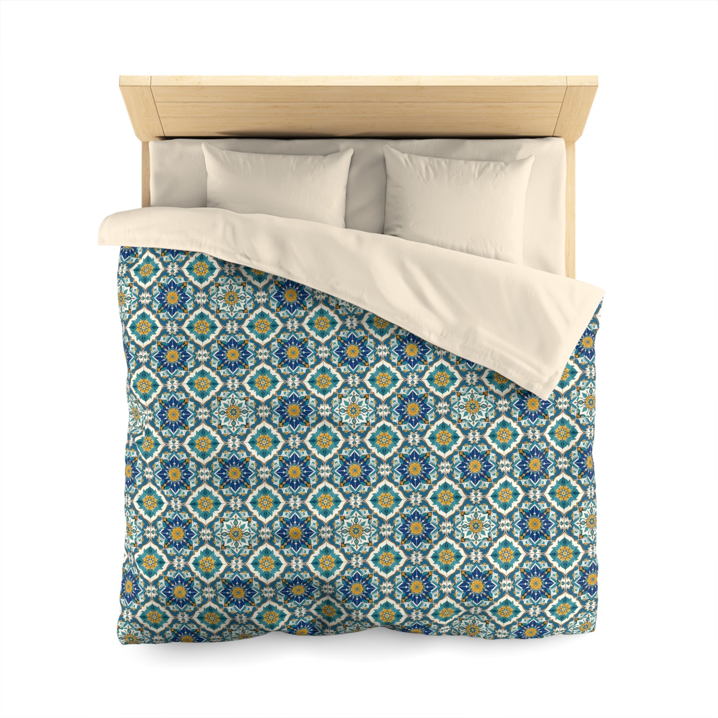 Mediterranean Lace Microfiber Duvet Cover
