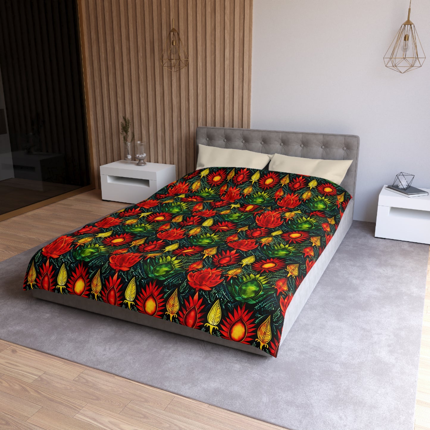 Joyful Burst Microfiber Duvet Cover