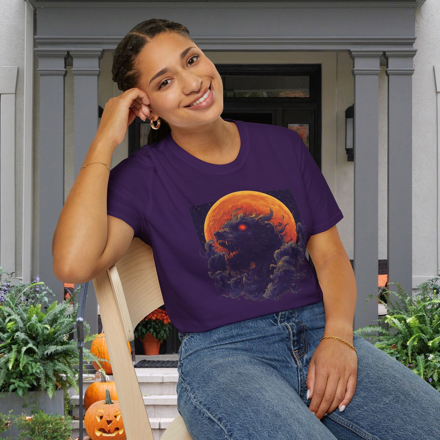 Halloween Monsters Adult T-shirt