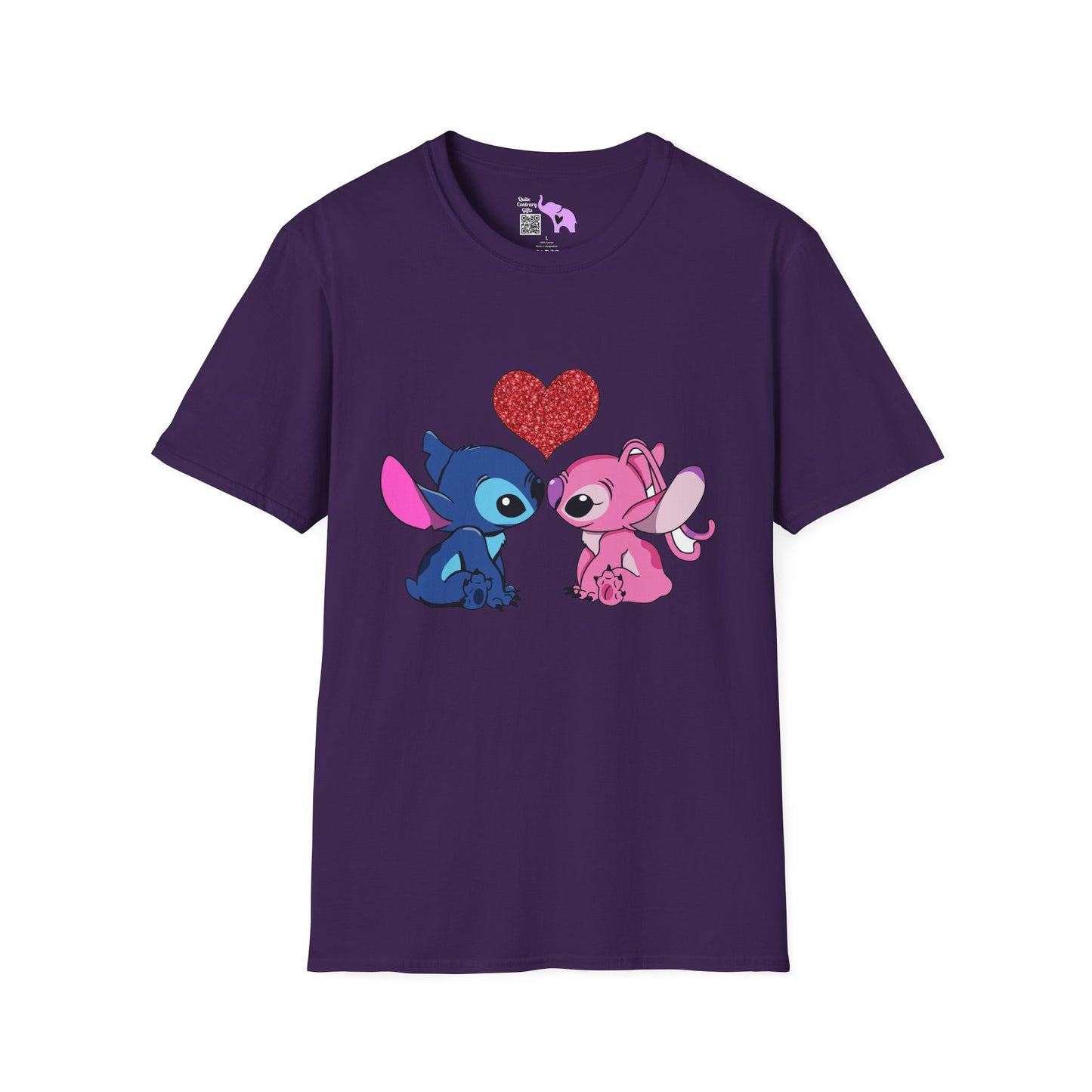Stitch in Love 2 Adult T-shirt
