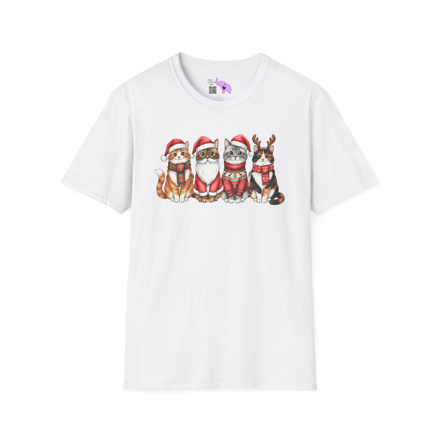 Santa Claus Cats Adult T-shirt