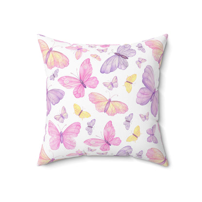 Pastel Butterfly Dreams Throw Pillow