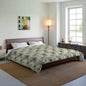 Rustic Teal Daisy Comforter