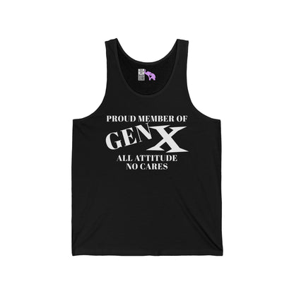 GenX All Attitude No Cares Unisex Tank