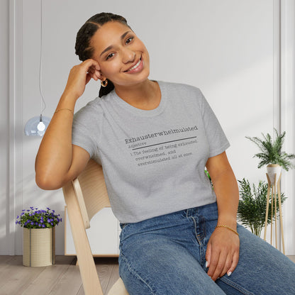 Exhausterwhelmulated Definition Adult T-shirt