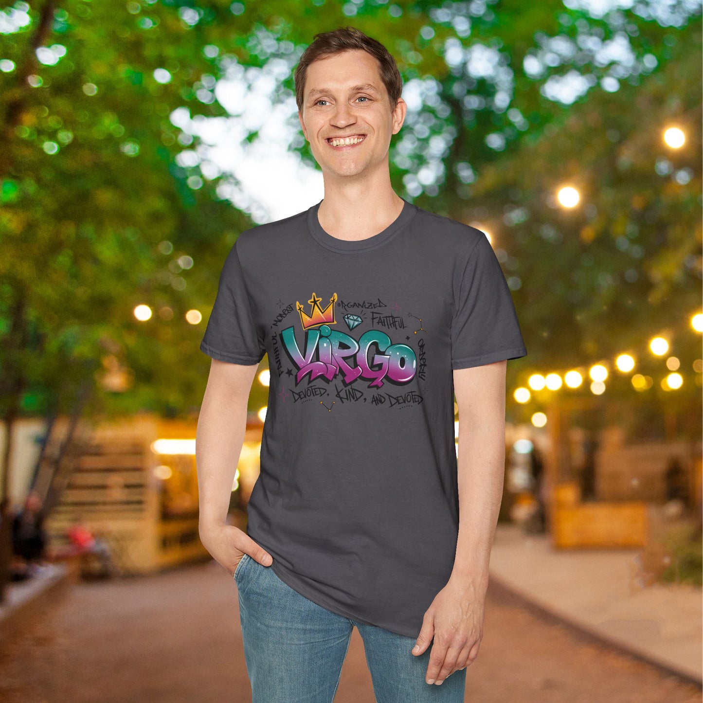 Virgo Street Art Adult T-shirt