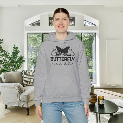AntiSocial Butterfly Heavy Blend™ Hooded Sweatshirt
