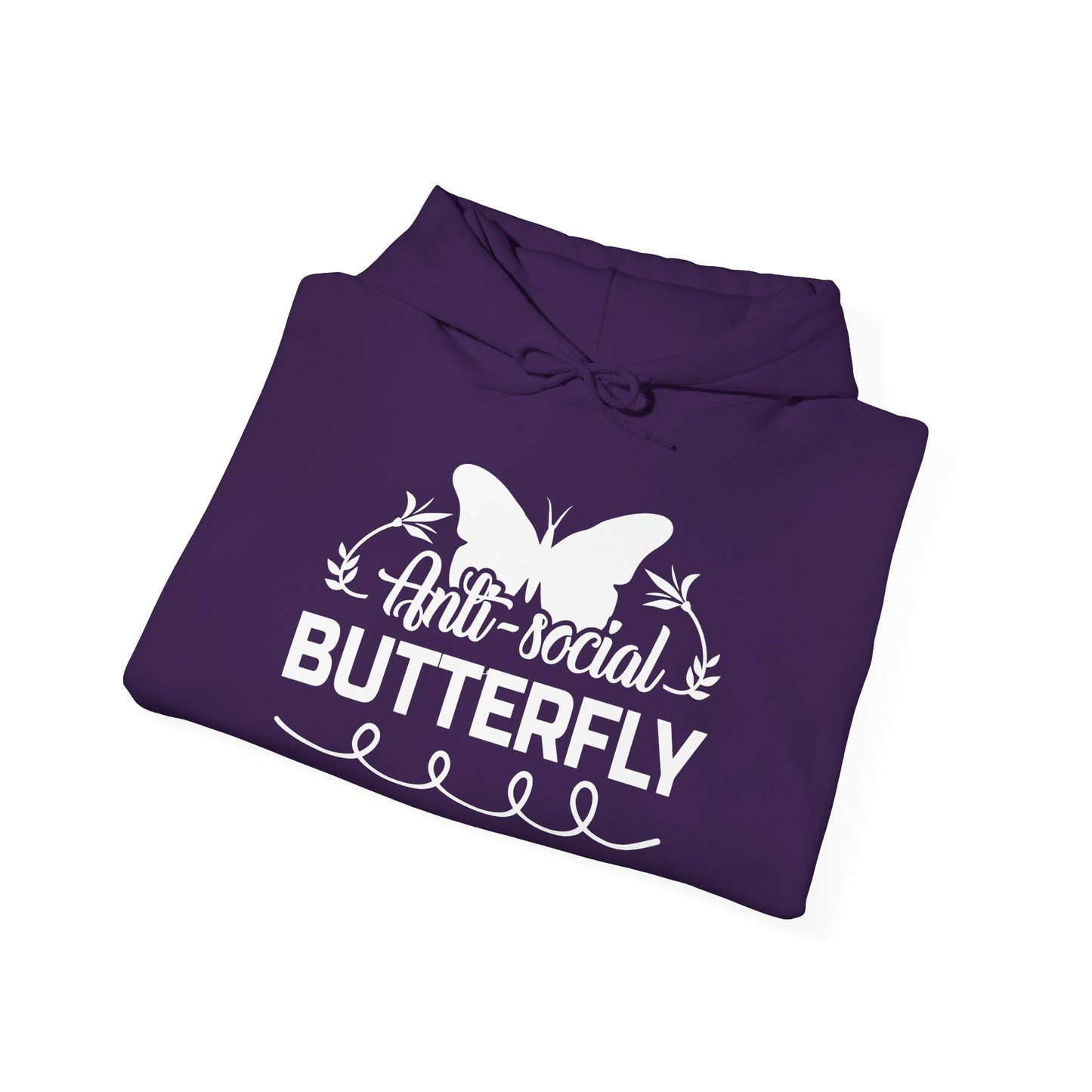 AntiSocial Butterfly Heavy Blend™ Hooded Sweatshirt
