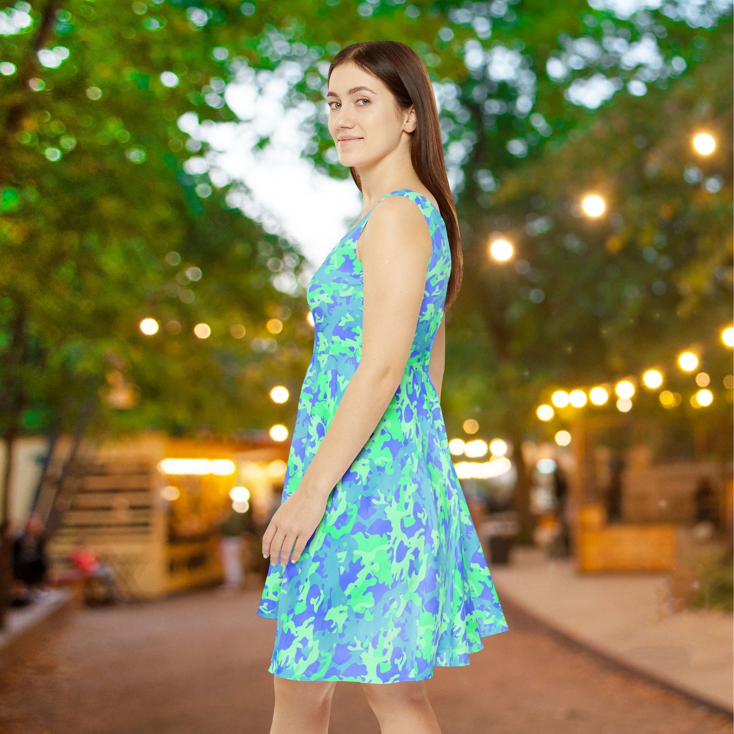 Glacier Grove Camo Women's Skater Dress