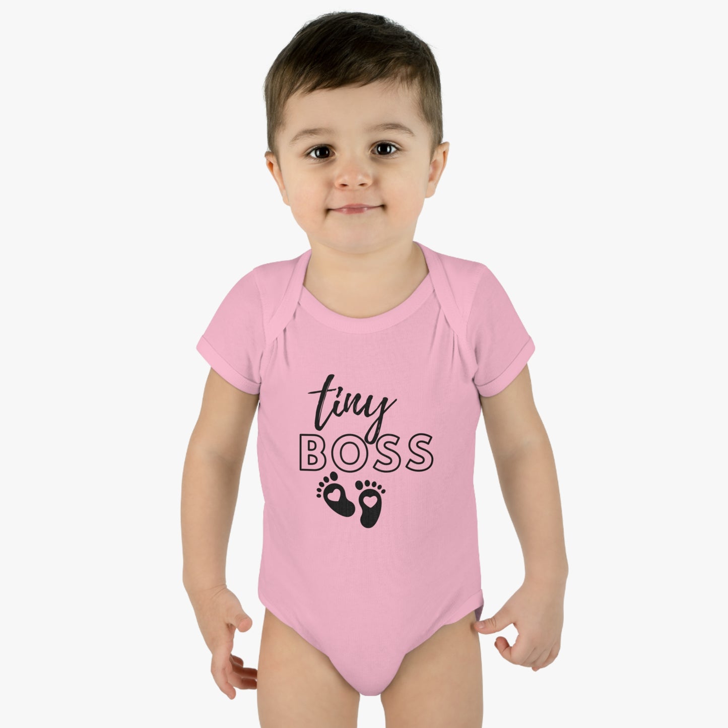 Tiny Boss Infant Baby Rib Bodysuit