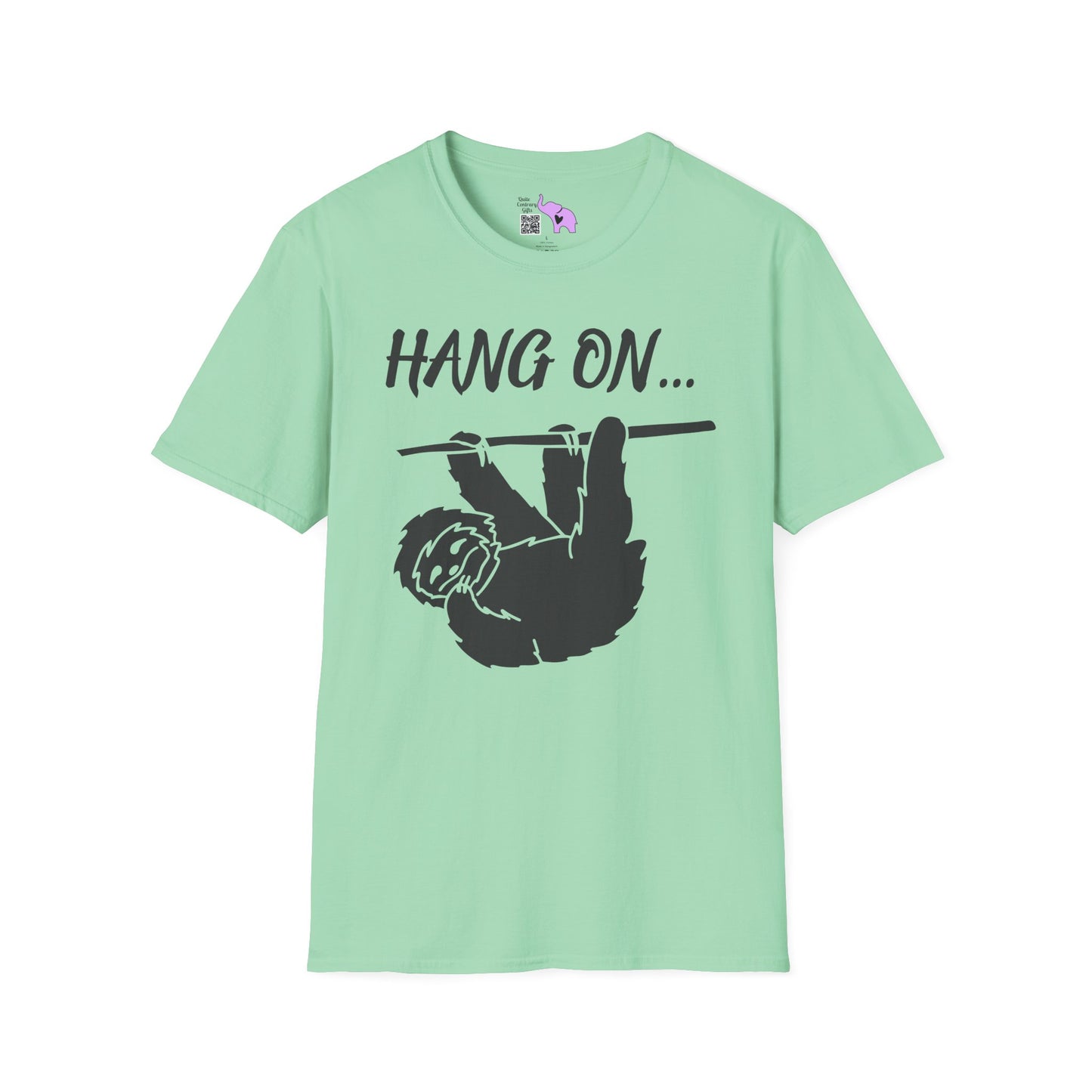 Hang On (Sloth) Adult T-shirt