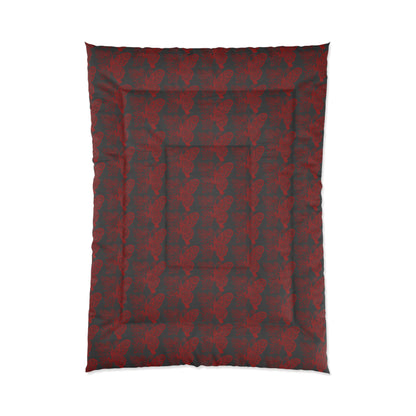 Crimson Flutter Comforter