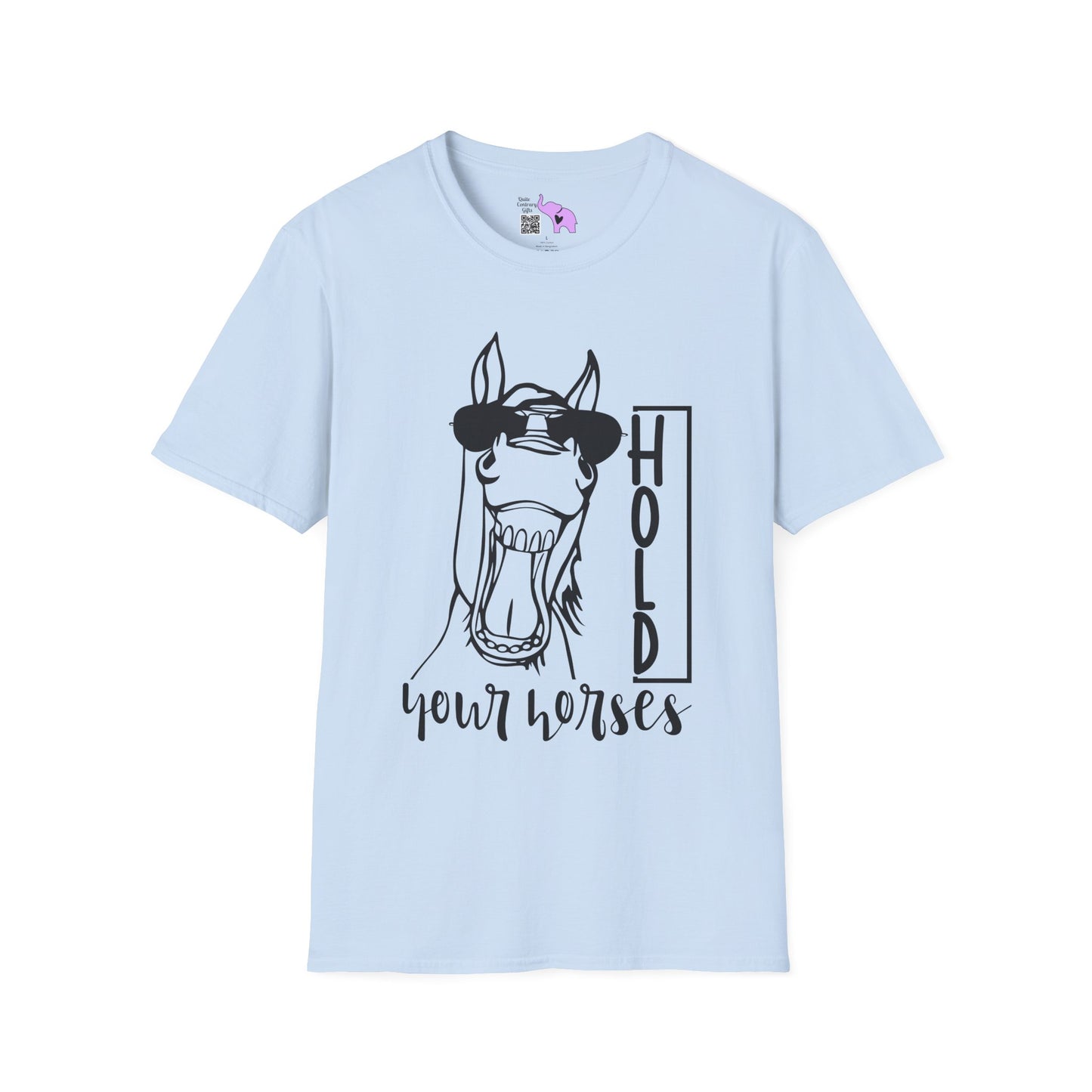 Hold Your Horses Adult T-shirt