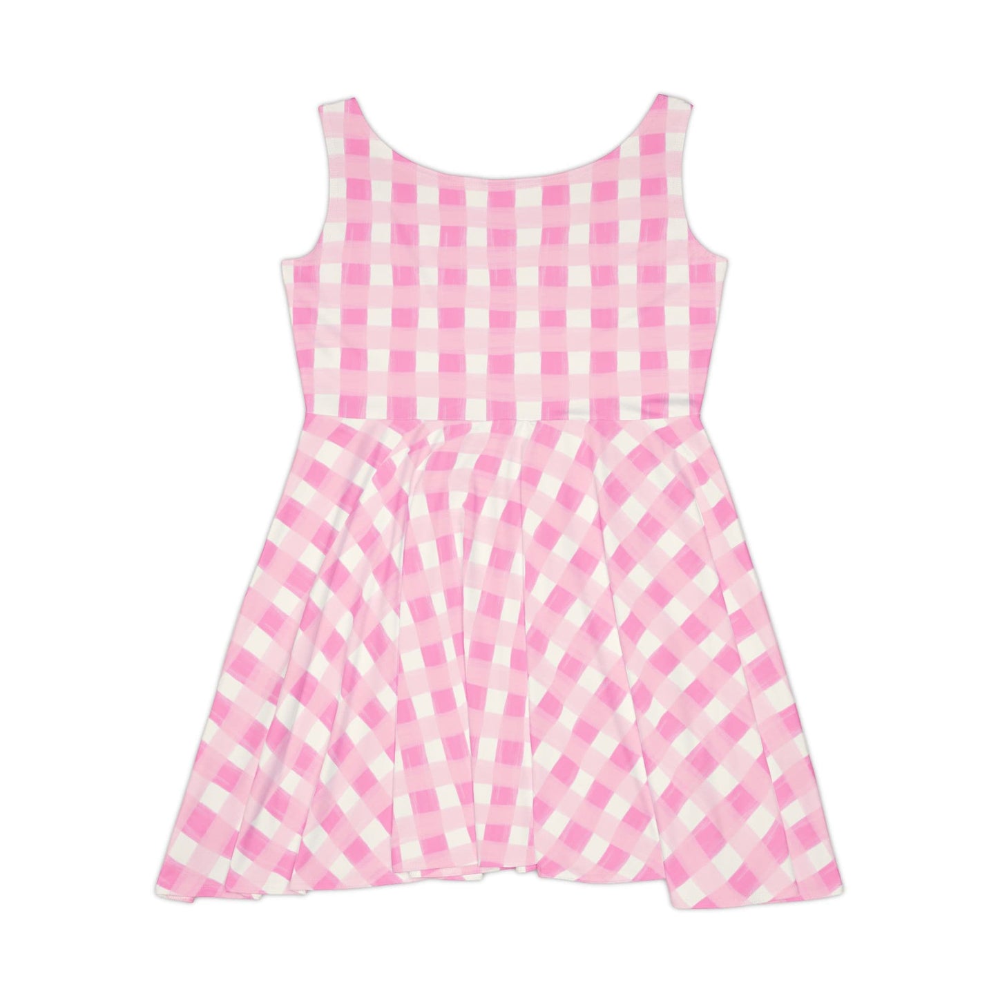 Dreamy Rose Gingham Women's Skater Dress