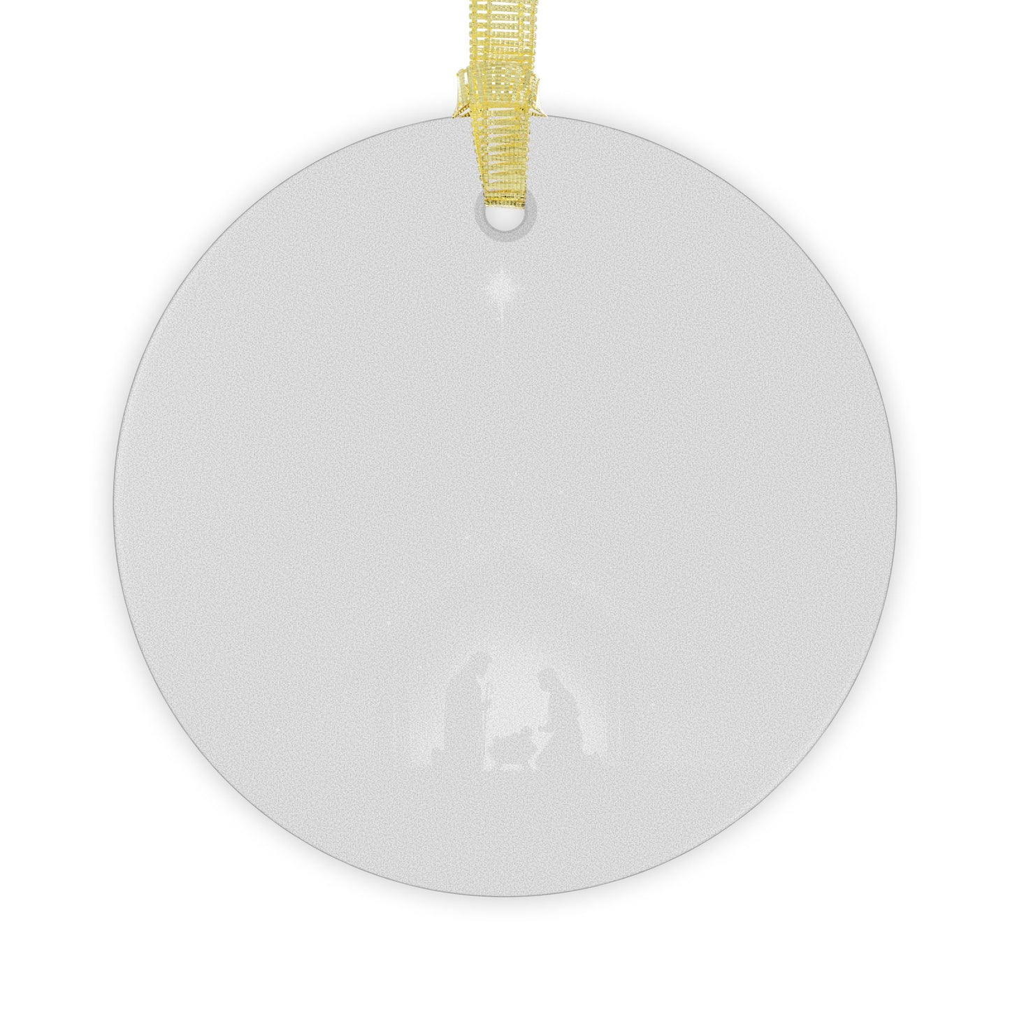 The Night Hope Was Born Glass Ornament