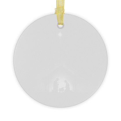 The Night Hope Was Born Glass Ornament