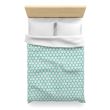 Tealberry Blooms Microfiber Duvet Cover