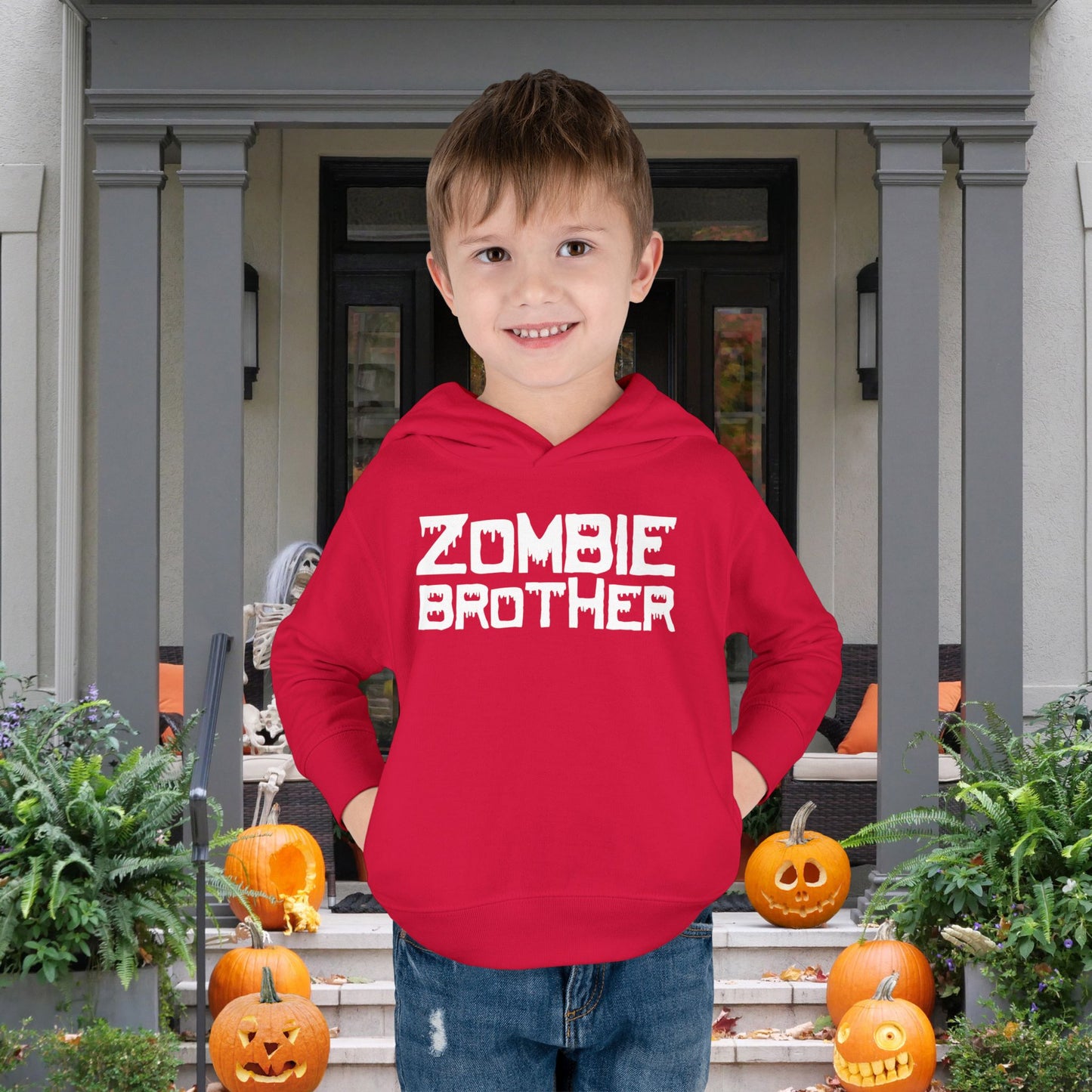 ""Zombie Brother Toddler Hoodie