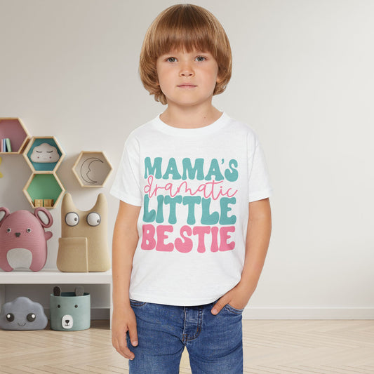 Mama's Dramatic Little Bestie Heavy Cotton™ Toddler T-shirt