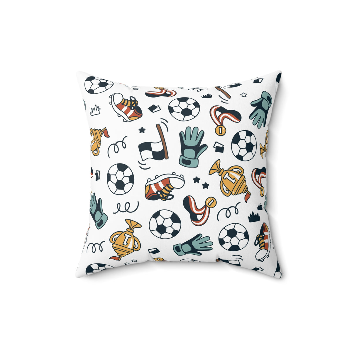 Little Soccer Legends Throw Pillow