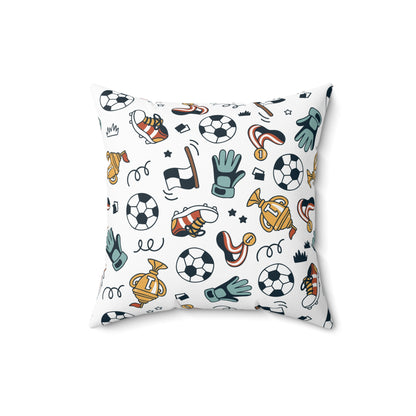 Little Soccer Legends Throw Pillow