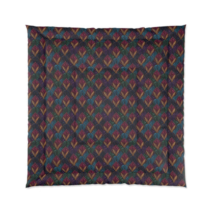 Velvet Night Garden Print Comforter