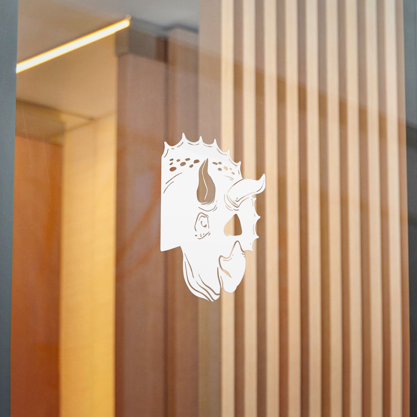 Triceratops Peek-A-Boo Decal