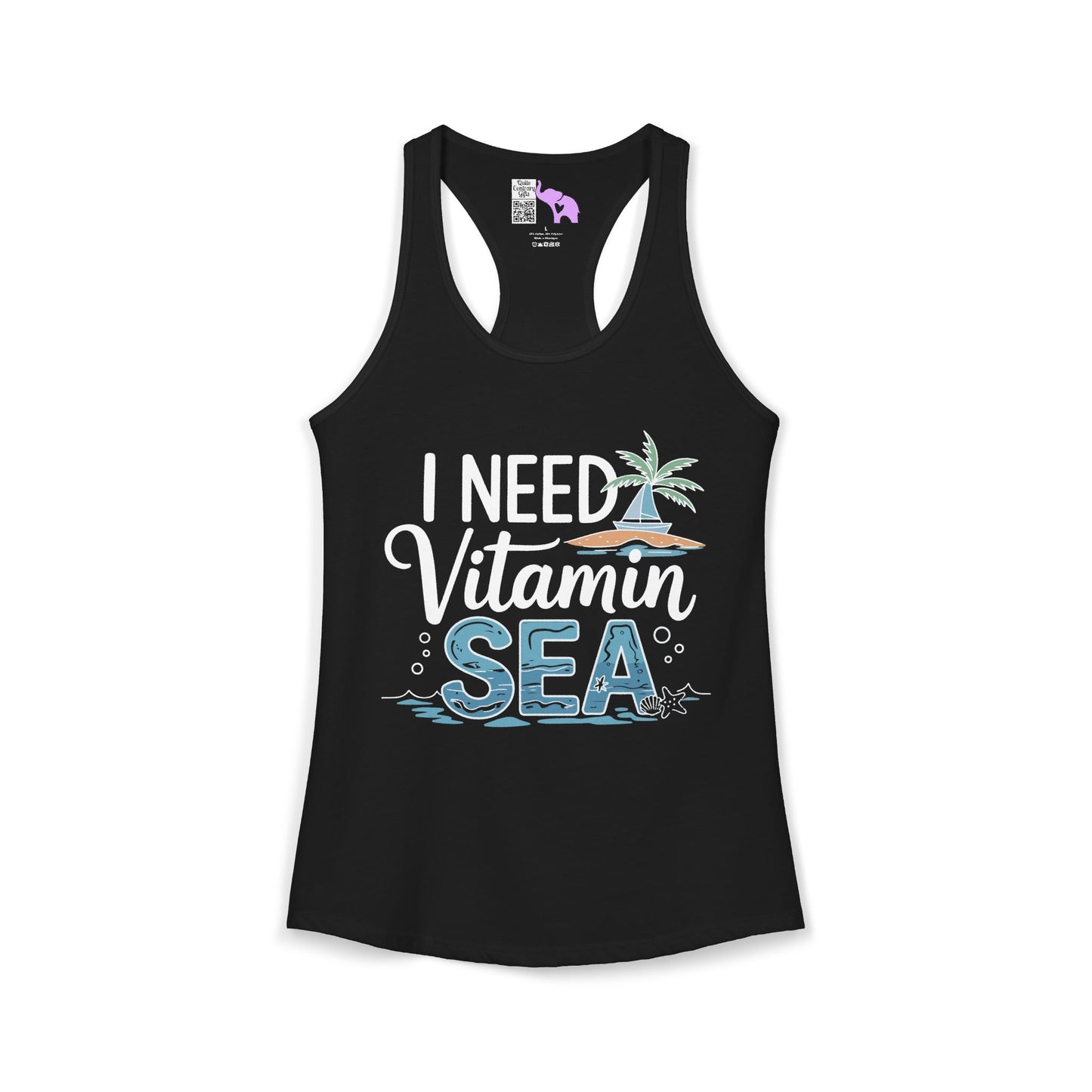 I Need Vitamin Sea (2) Women's Ideal Racerback Tank