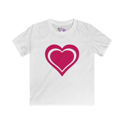 Outline Heart Youth Softstyle Tee