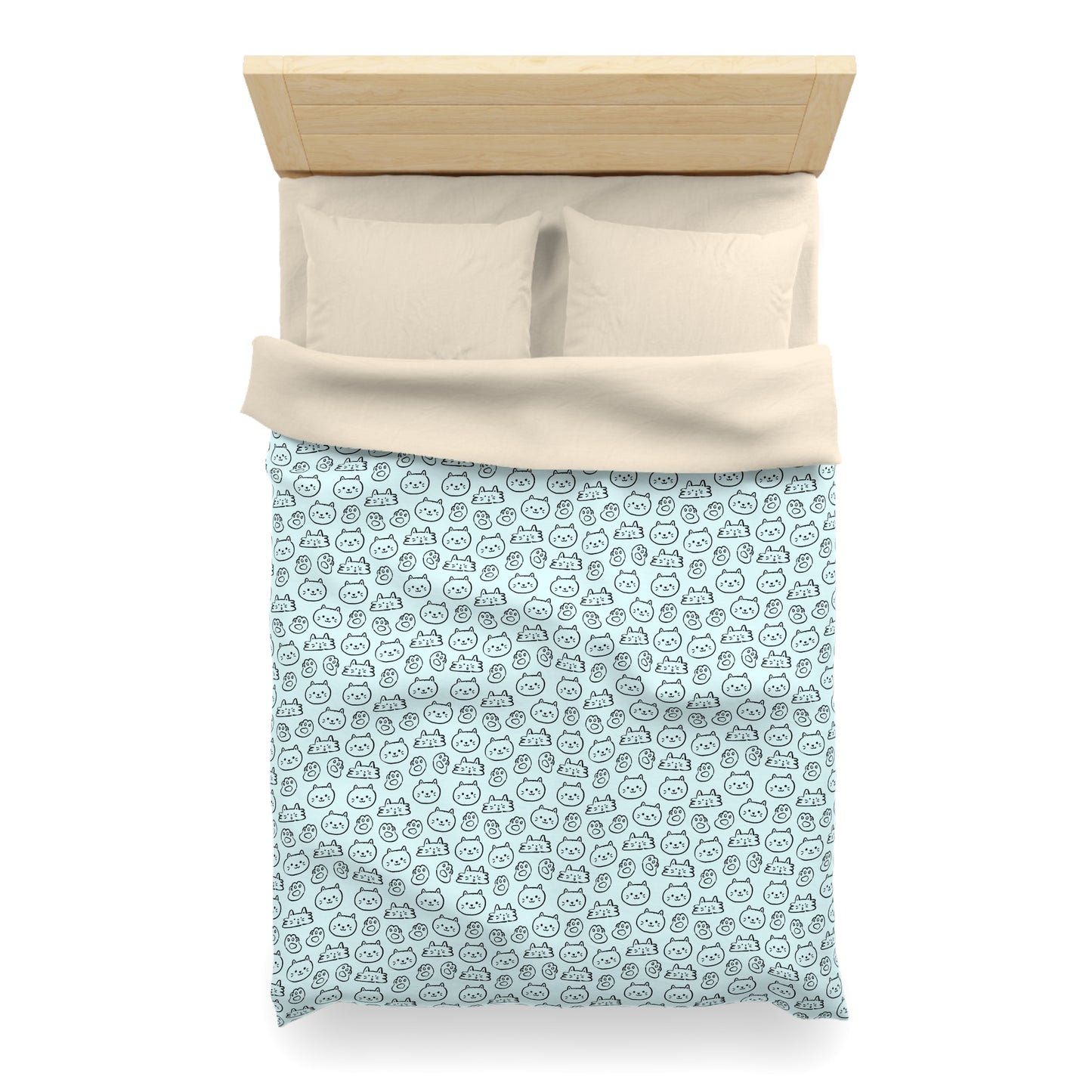 Cat Lovers Microfiber Duvet Cover